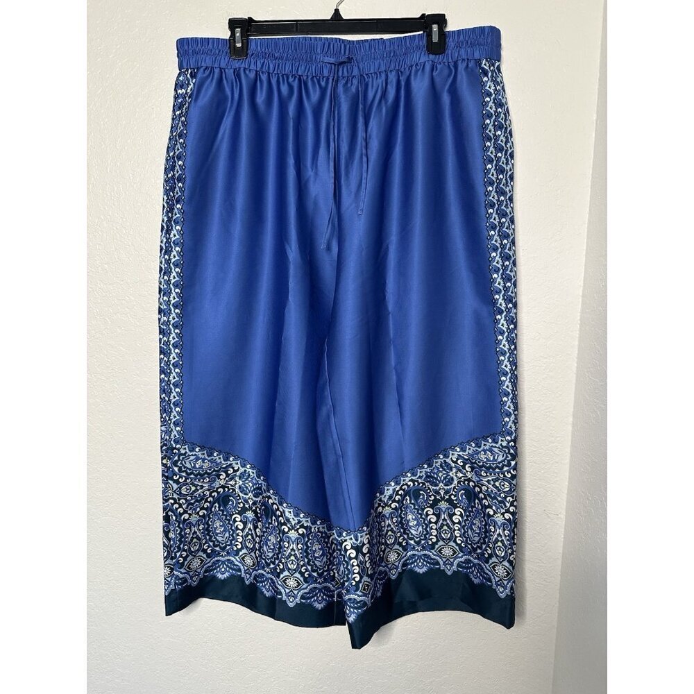 Chico’s Paisley Women's 4 US 20-22 Drawstring Wide Leg Pants - Picture 7 of 7